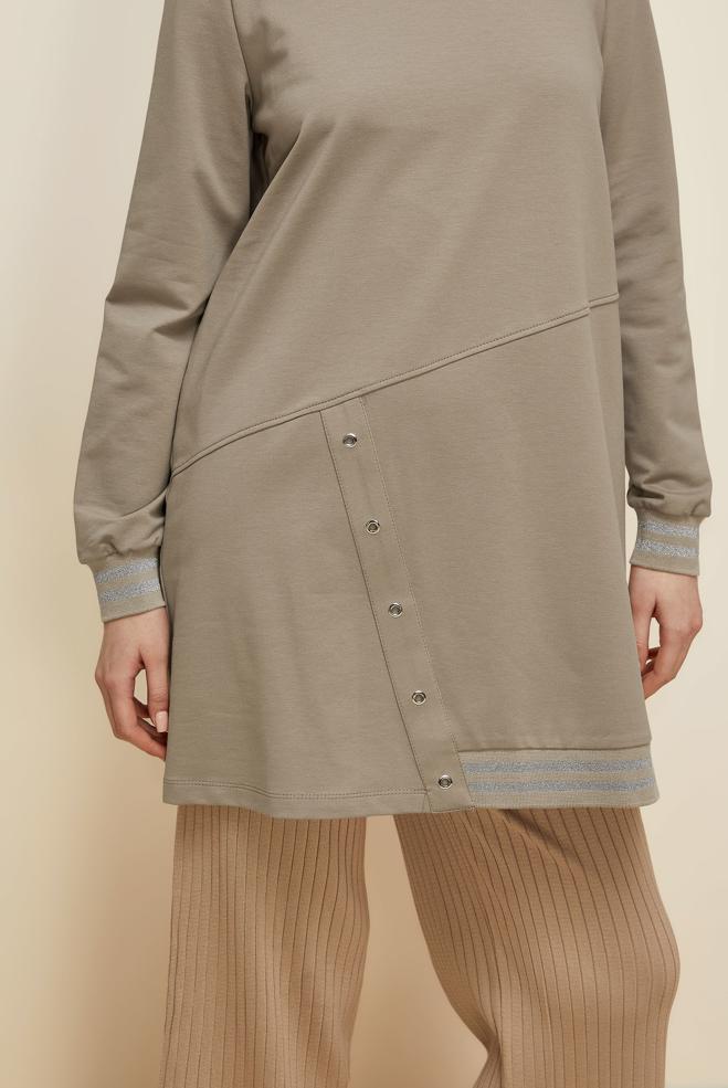 Tesettür giyim KUM 45979 ALEDA EŞOFMAN TUNİK 38-46 TEK42 - ALVİNA