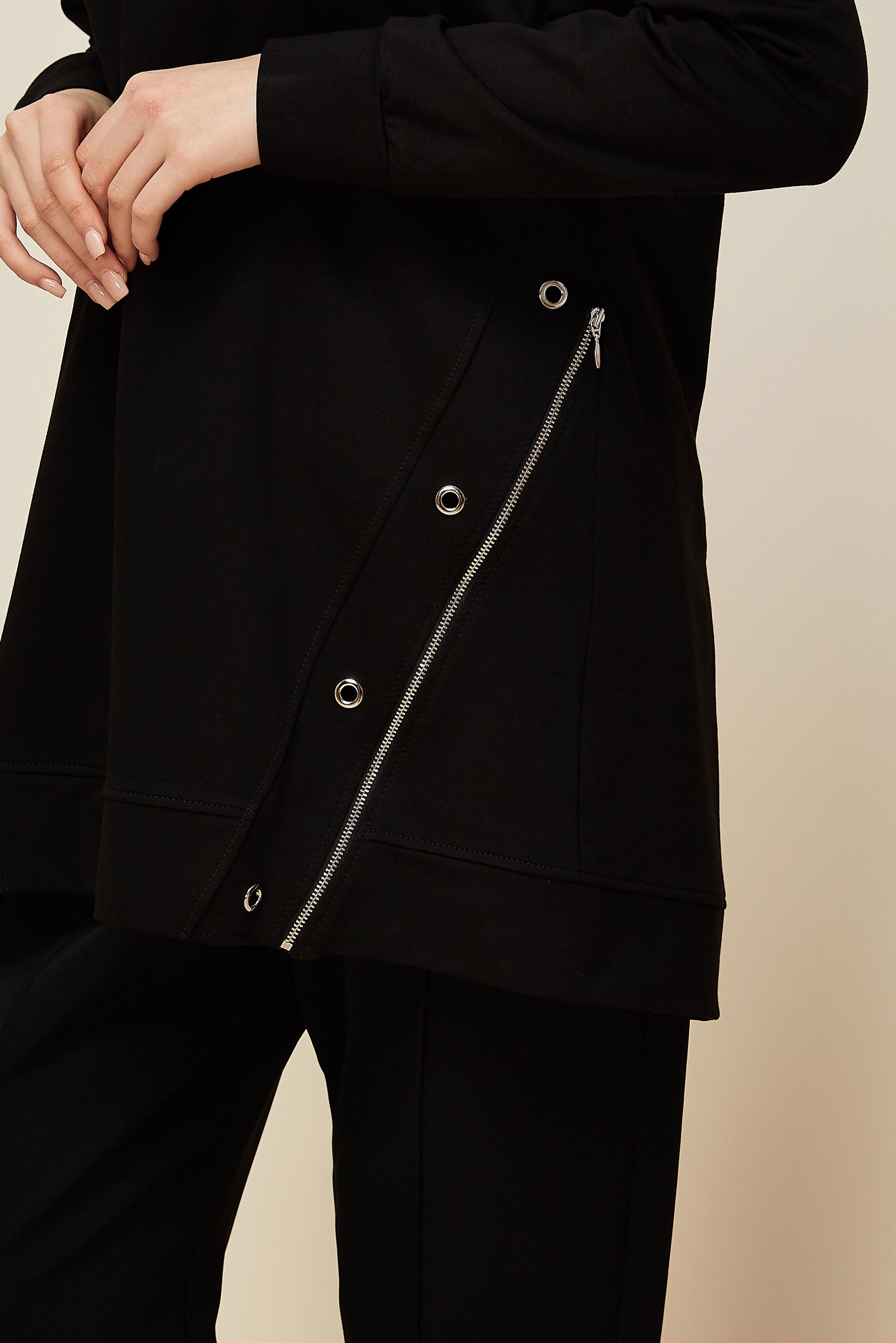 Hijab clothing BLACK 45981 ALEDA EŞOFMAN TUNİK 38-46 TEK40