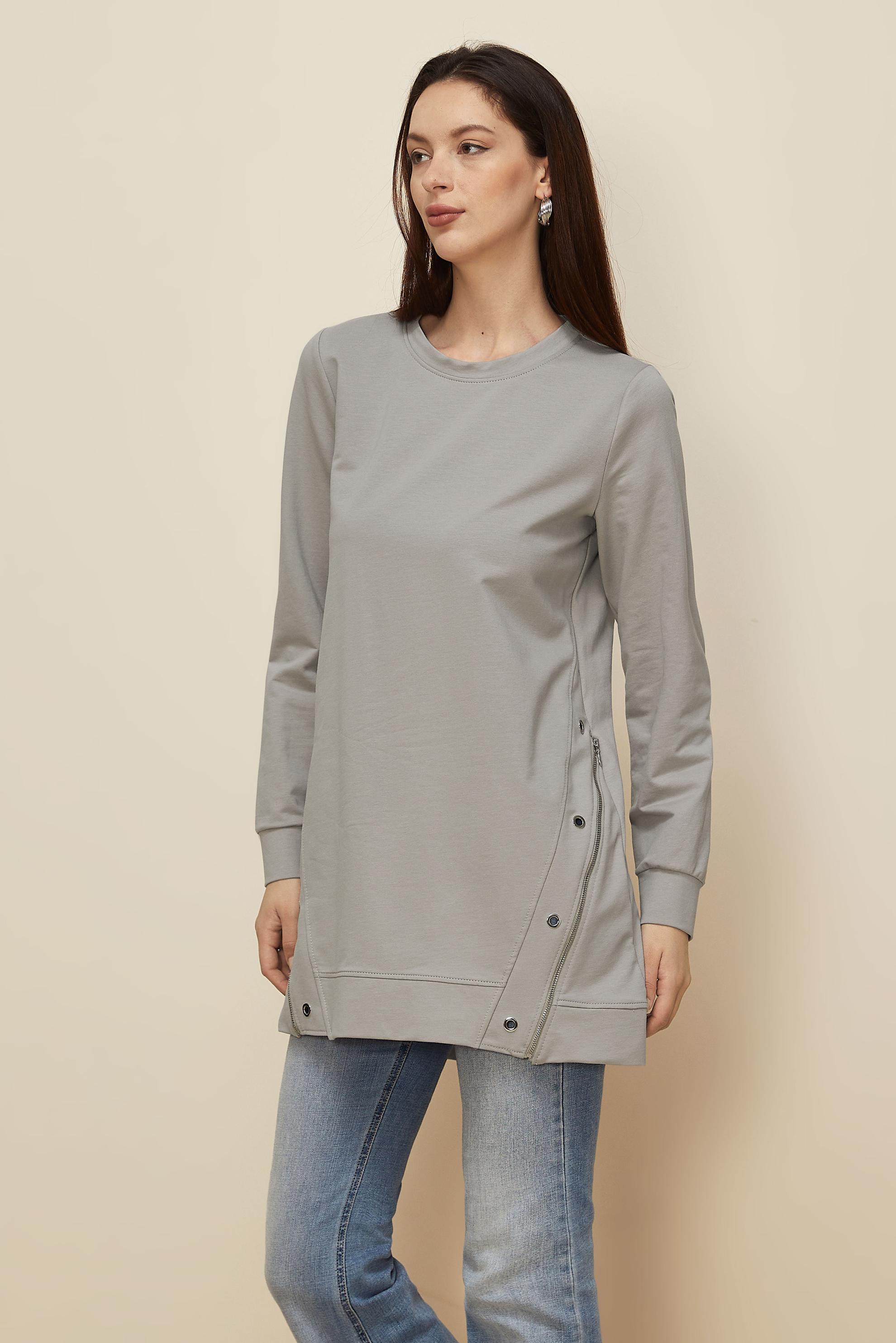 Tesettür giyim GÜMÜŞ 45981 ALEDA EŞOFMAN TUNİK 38-46 TEK40