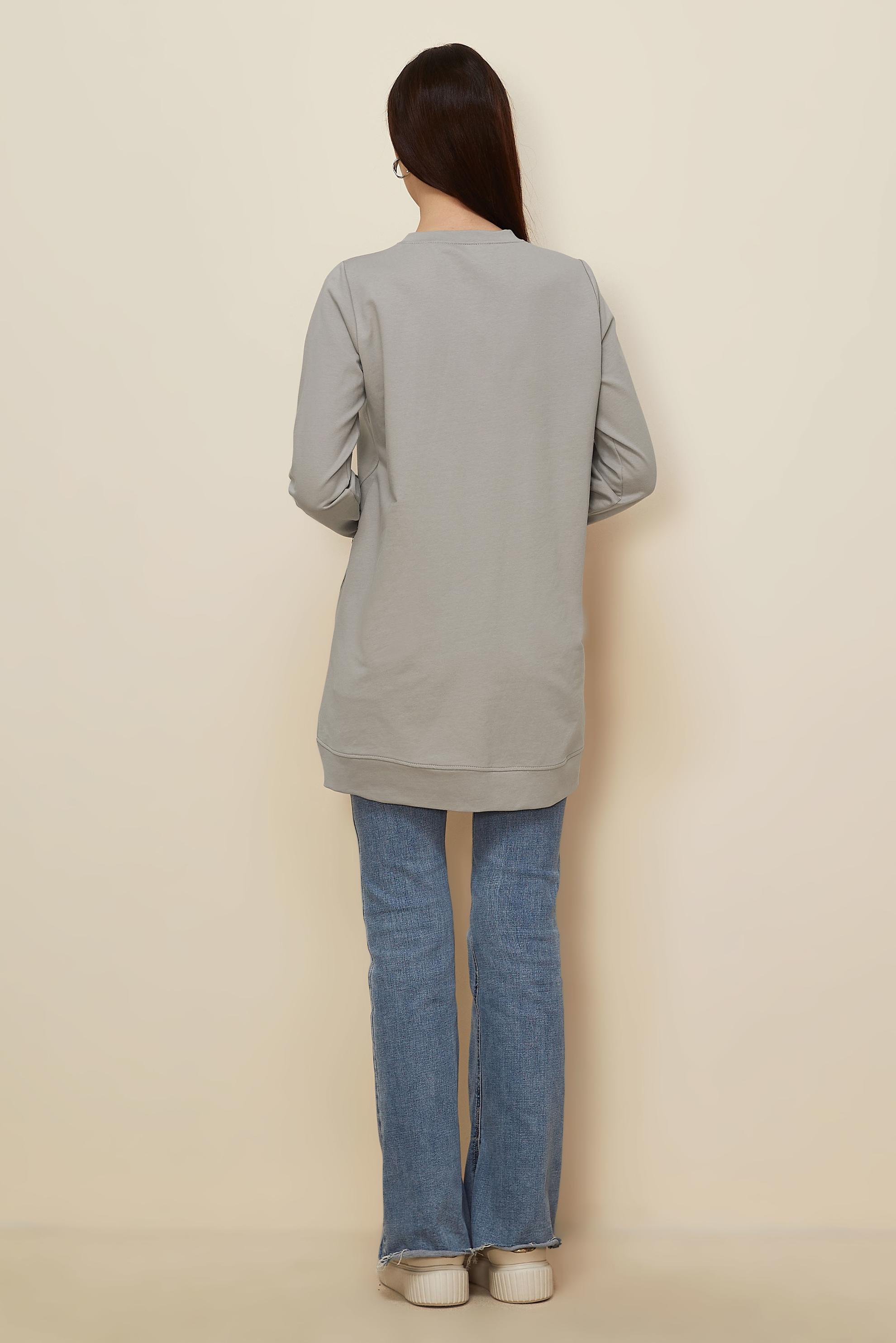 Tesettür giyim GÜMÜŞ 45981 ALEDA EŞOFMAN TUNİK 38-46 TEK40