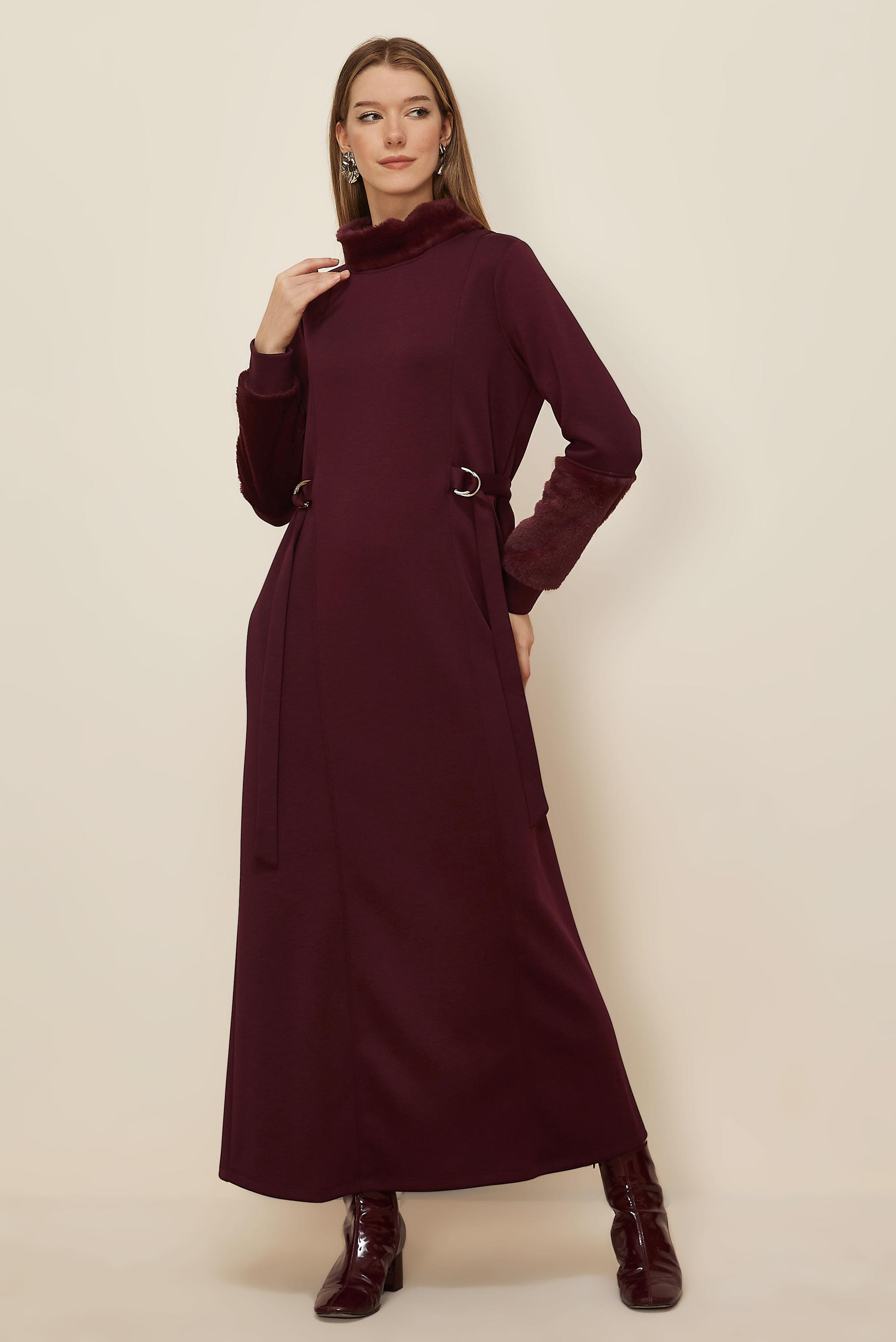 Vêtements hijab ROUGE BORDEAUX ROBE DE SURVÊTEMENT 45994