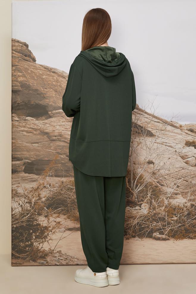 Tesettür giyim HAKİ 45997 AZEL 2 Lİ PANT.EŞOF.TK.38-44 TEK 40 - ALVİNA