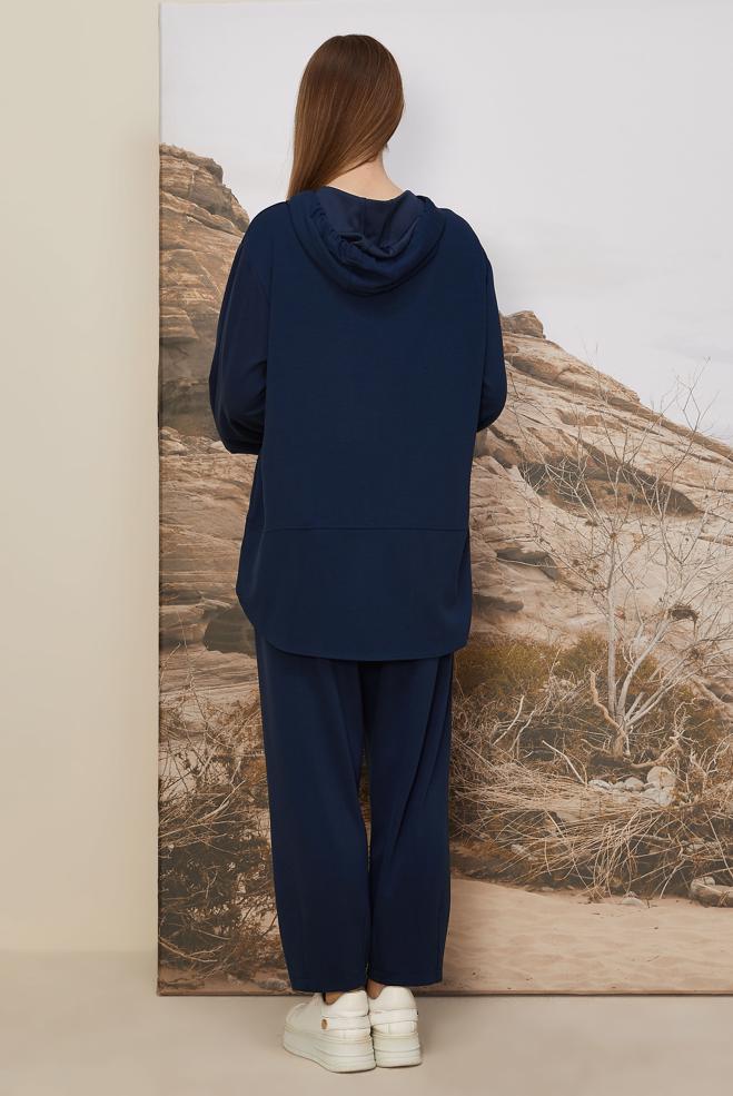 Tesettür giyim LACİVERT 45997 AZEL 2 Lİ PANT.EŞOF.TK.38-44 TEK 40 - ALVİNA