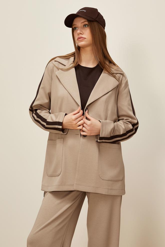 Tesettür giyim BEJ 45998 AZEL 3′LÜ PANT.EŞOF.TK. 38-46 TEK40 - ALVİNA