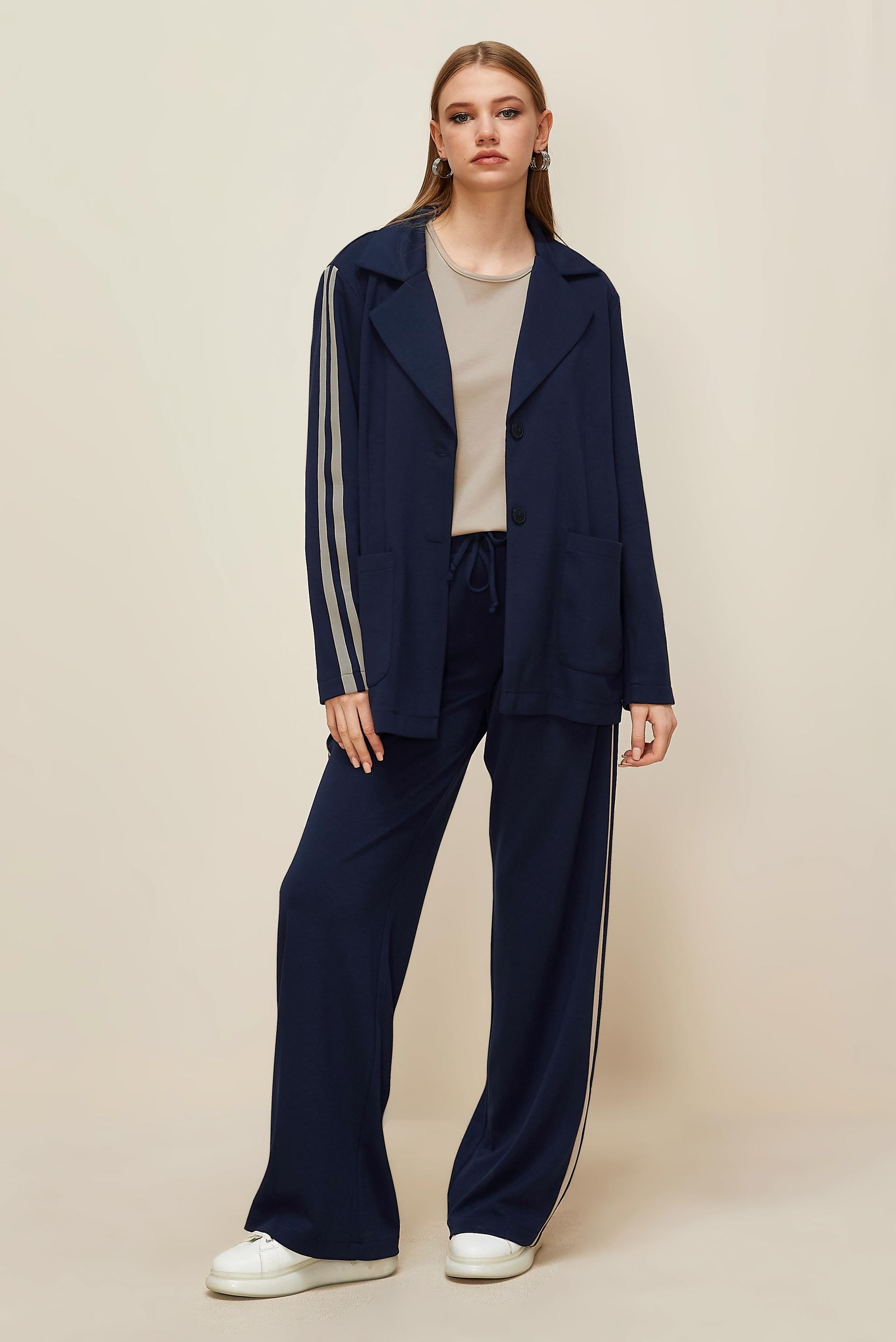 Hijab clothing NAVY BLUE 45998 AZEL 3′LÜ PANT.EŞOF.TK. 38-46 TEK40