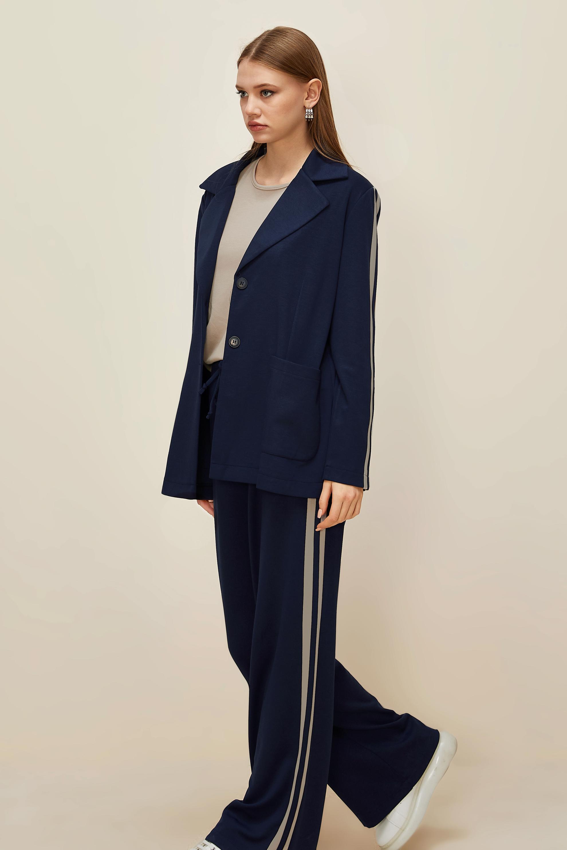 Hijab clothing NAVY BLUE 45998 AZEL 3′LÜ PANT.EŞOF.TK. 38-46 TEK40