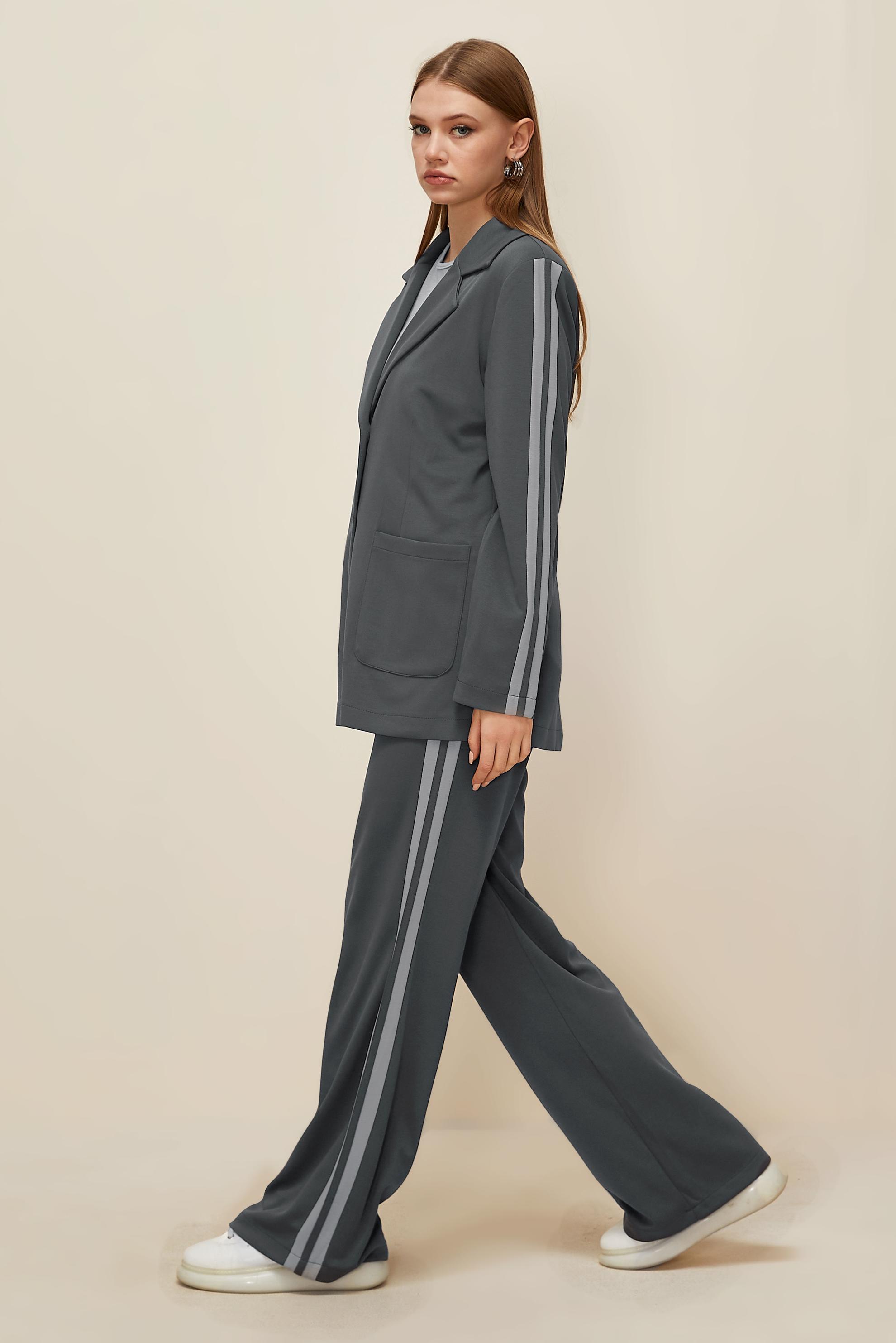 Hijab clothing GREY 45998 AZEL 3′LÜ PANT.EŞOF.TK. 38-46 TEK40