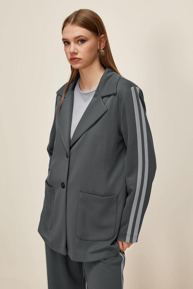 Tesettür giyim GRİ 45998 AZEL 3′LÜ PANT.EŞOF.TK. 38-46 TEK40 - ALVİNA