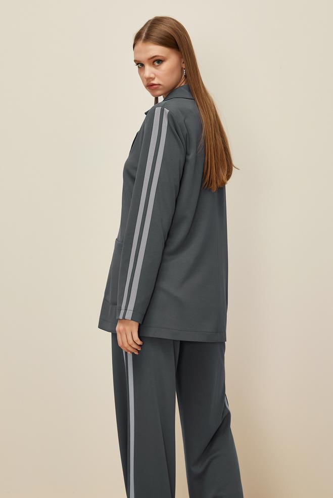 Tesettür giyim GRİ 45998 AZEL 3′LÜ PANT.EŞOF.TK. 38-46 TEK40 - ALVİNA