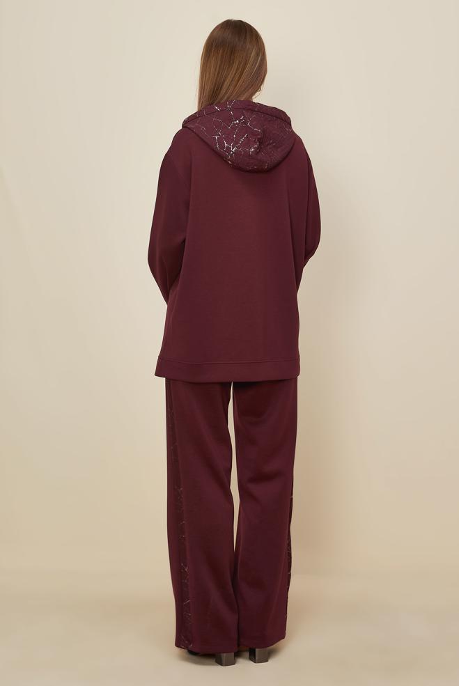 Hijab clothing CLARET RED 46003 OYSHO 2&prime;Lİ PANT.EŞOF.TK.38-46 TEK 40 - ALVİNA