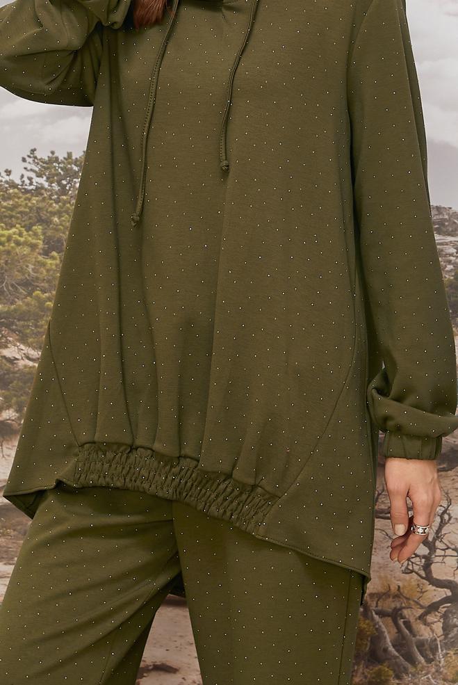 Tesettür giyim YEŞİL 46039 OYSHO TAŞLI 2 İ PANT.EŞOF.TK.38-46 - ALVİNA