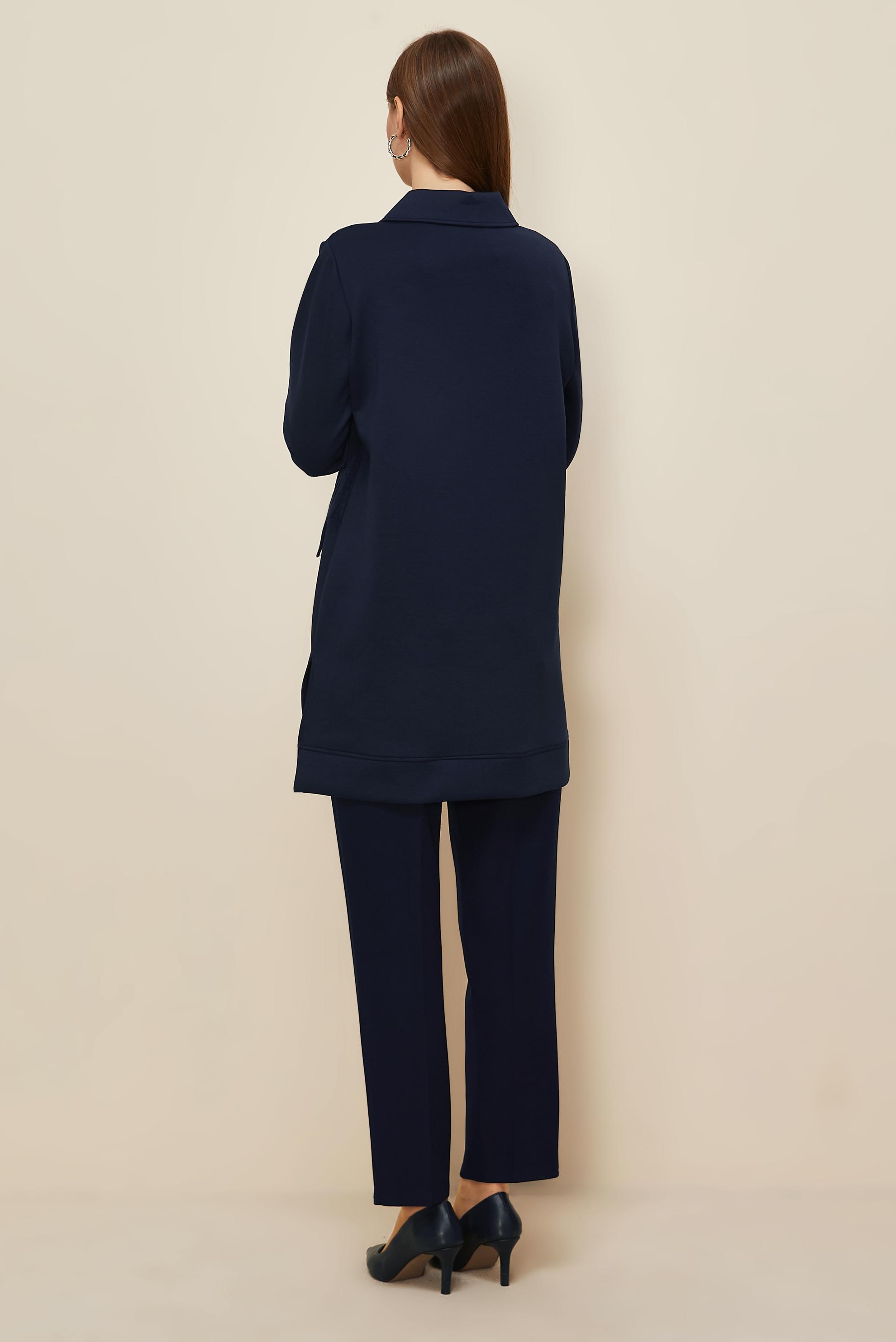 Vêtements hijab BLEU MARINE TUNIQUE DE SURVÊTEMENT 46041