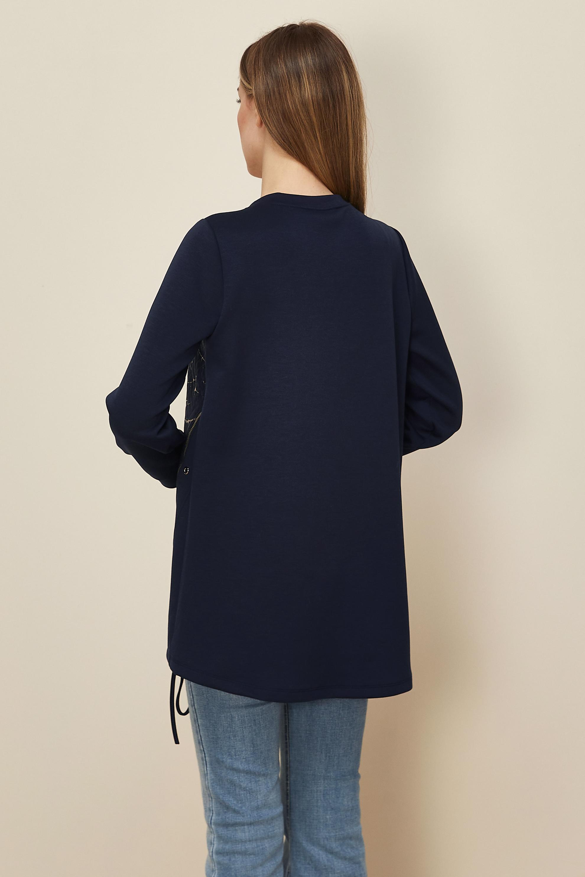 Tesettür giyim LACİVERT FERMUARLI EŞOFMAN TUNİK 46056