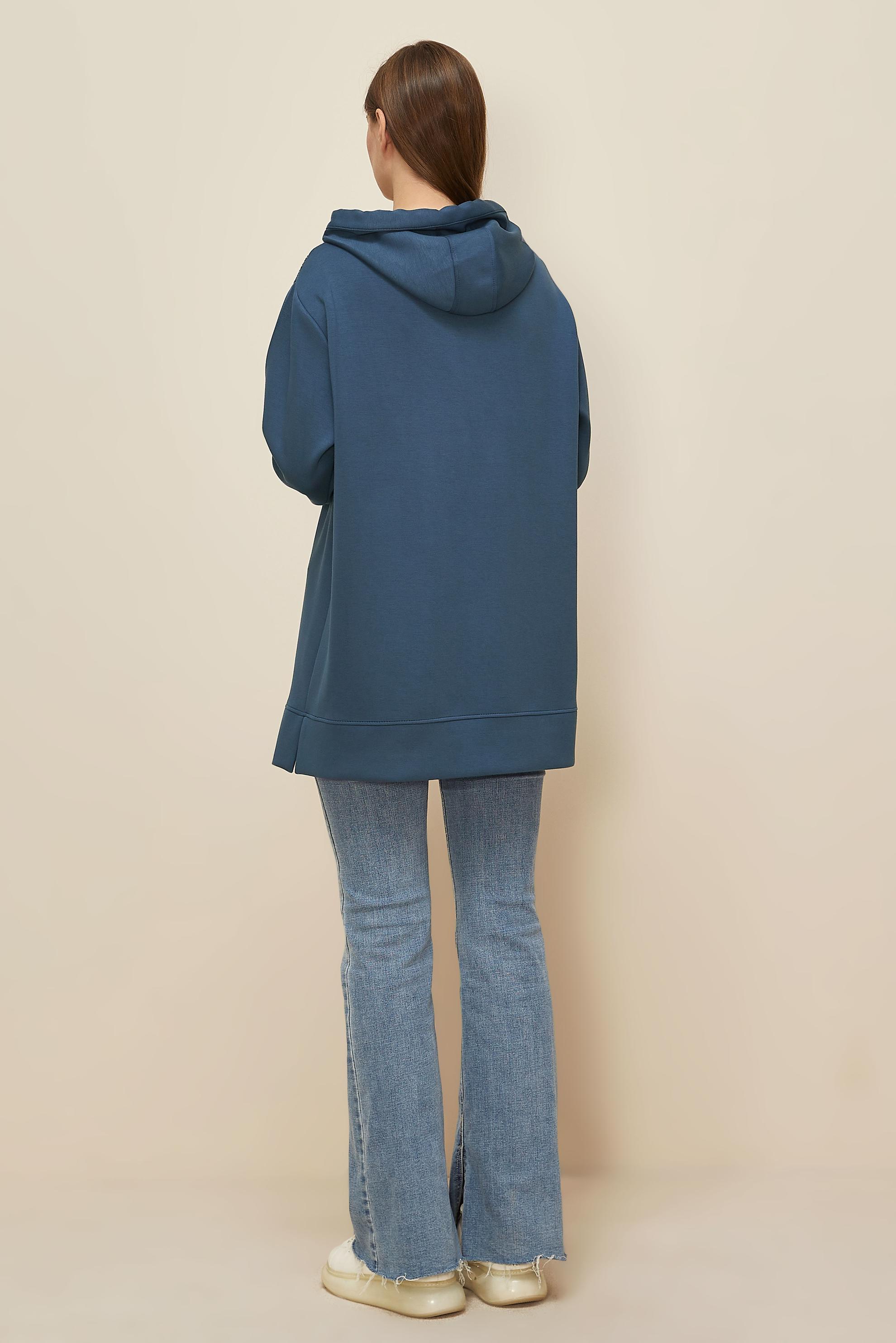 Tesettür giyim GRİ 46073 OYSHO EŞOFMAN TUNİK 38-44 TEK 40