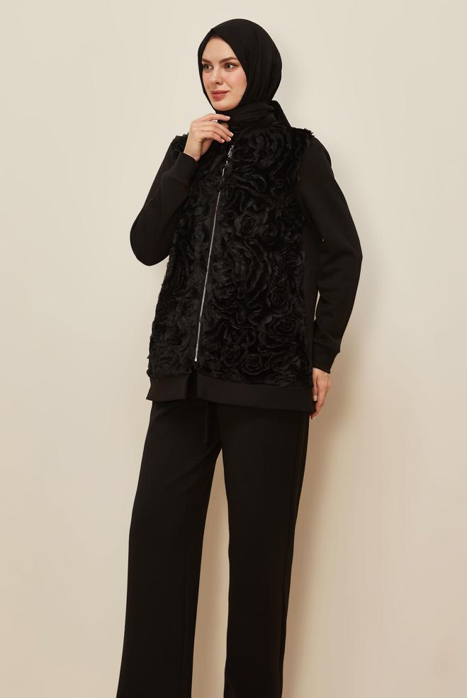 Hijab clothing BLACK 46096 OYSHO 2′Lİ PANT.EŞOF.TK. 38-46 TEK 40 - ALVİNA