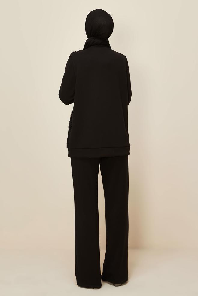 Hijab clothing BLACK 46096 OYSHO 2′Lİ PANT.EŞOF.TK. 38-46 TEK 40 - ALVİNA
