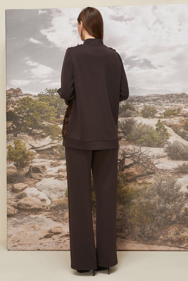 Hijab clothing BROWN 46096 OYSHO 2′Lİ PANT.EŞOF.TK. 38-46 TEK 40 - ALVİNA