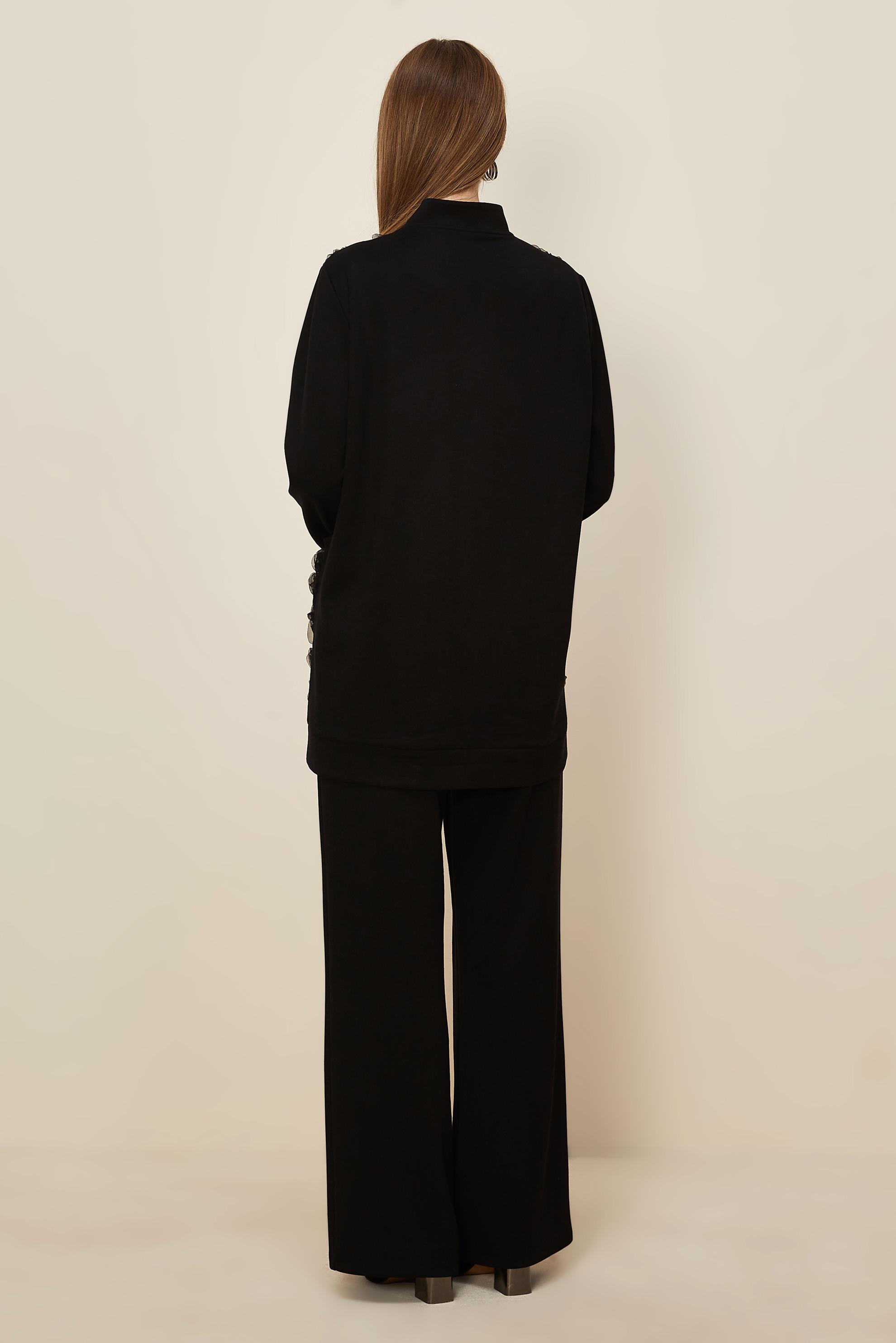 Hijab clothing BLACK GEM EMBROIDERED TRACKSUIT SET 46107