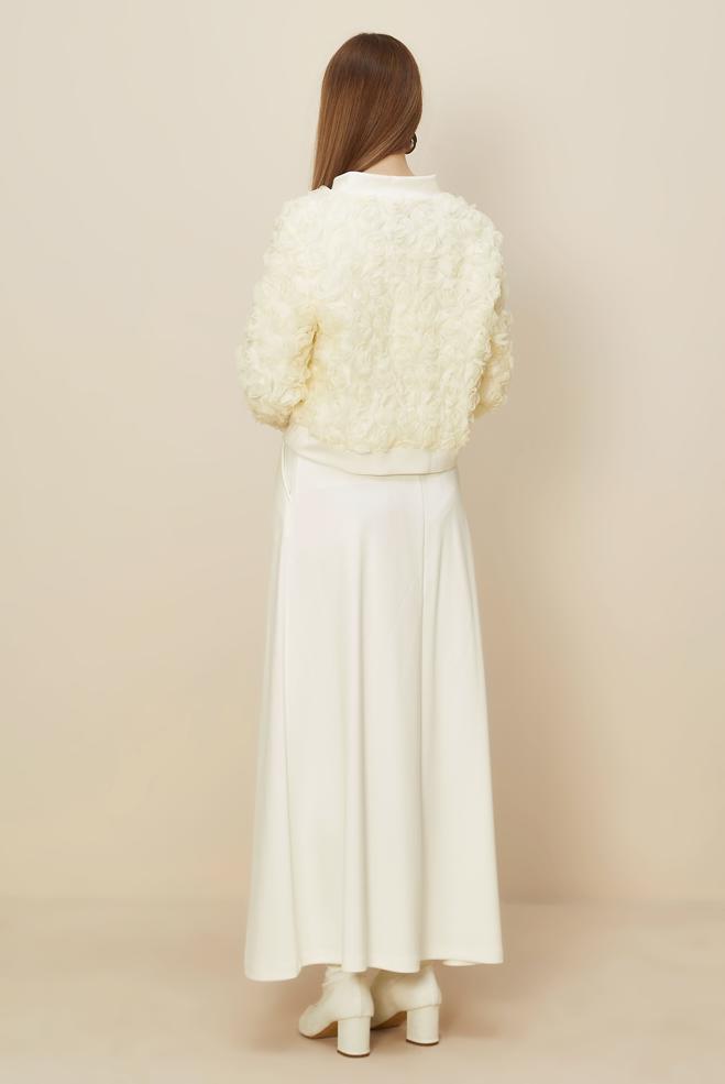 Tesettür giyim BEYAZ 46108 OYSHO 2 Lİ ETEKLİ EŞOF.TK.38-42 - ALVİNA