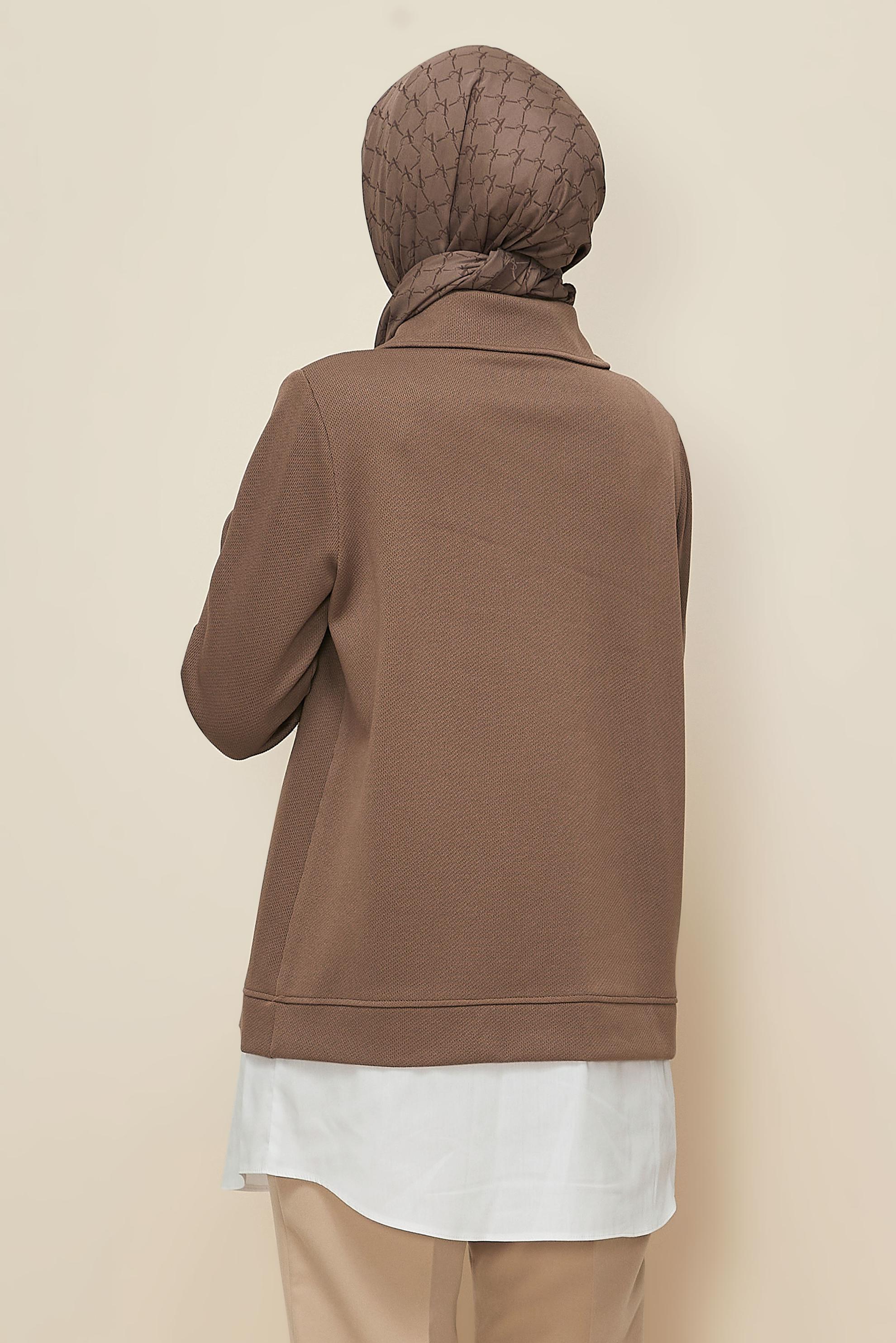 Hijab clothing BROWN TRACKSUIT TUNIC 46110