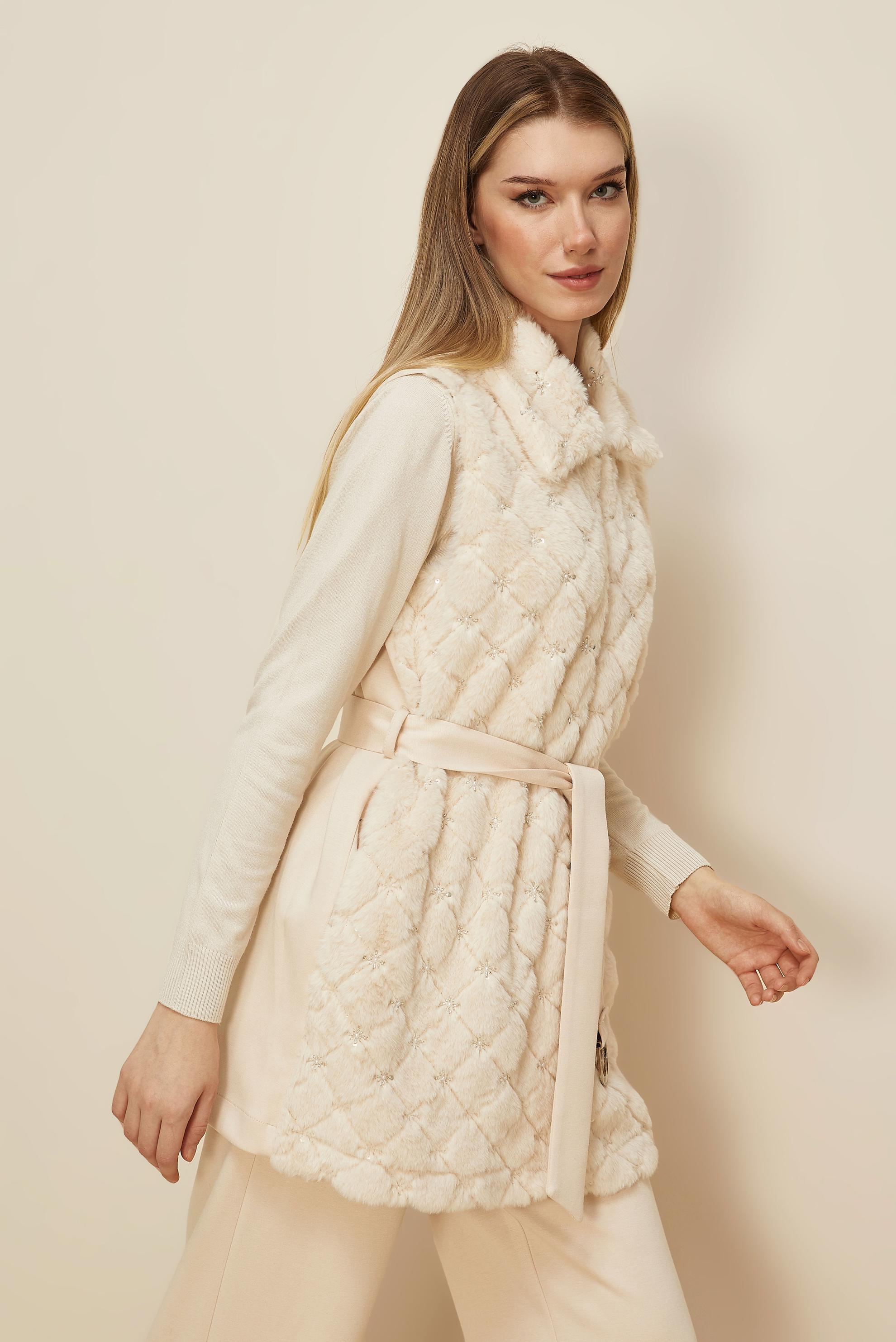 Hijab clothing ECRU BELTED TRACKSUIT SET 46152