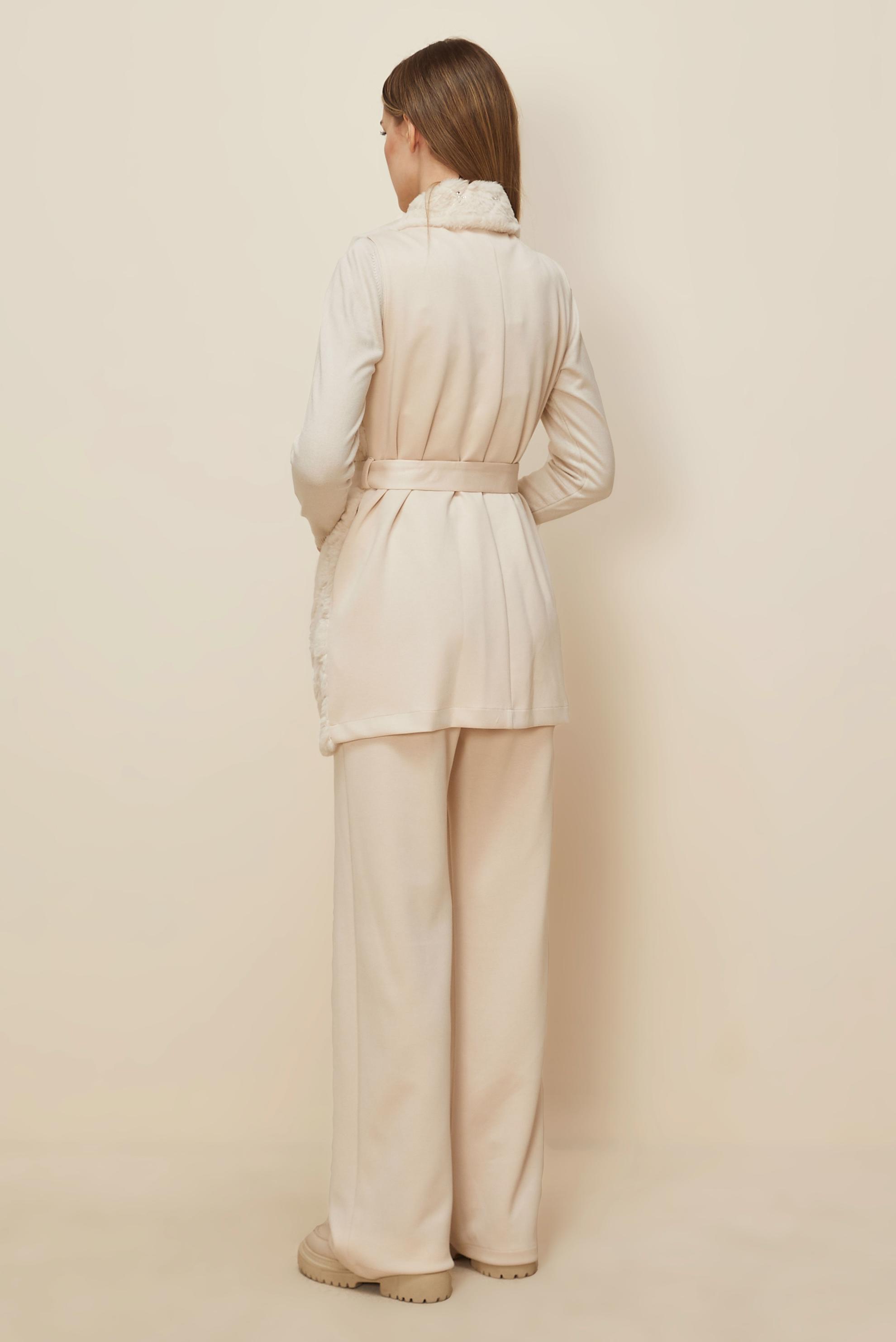 Hijab clothing ECRU BELTED TRACKSUIT SET 46152