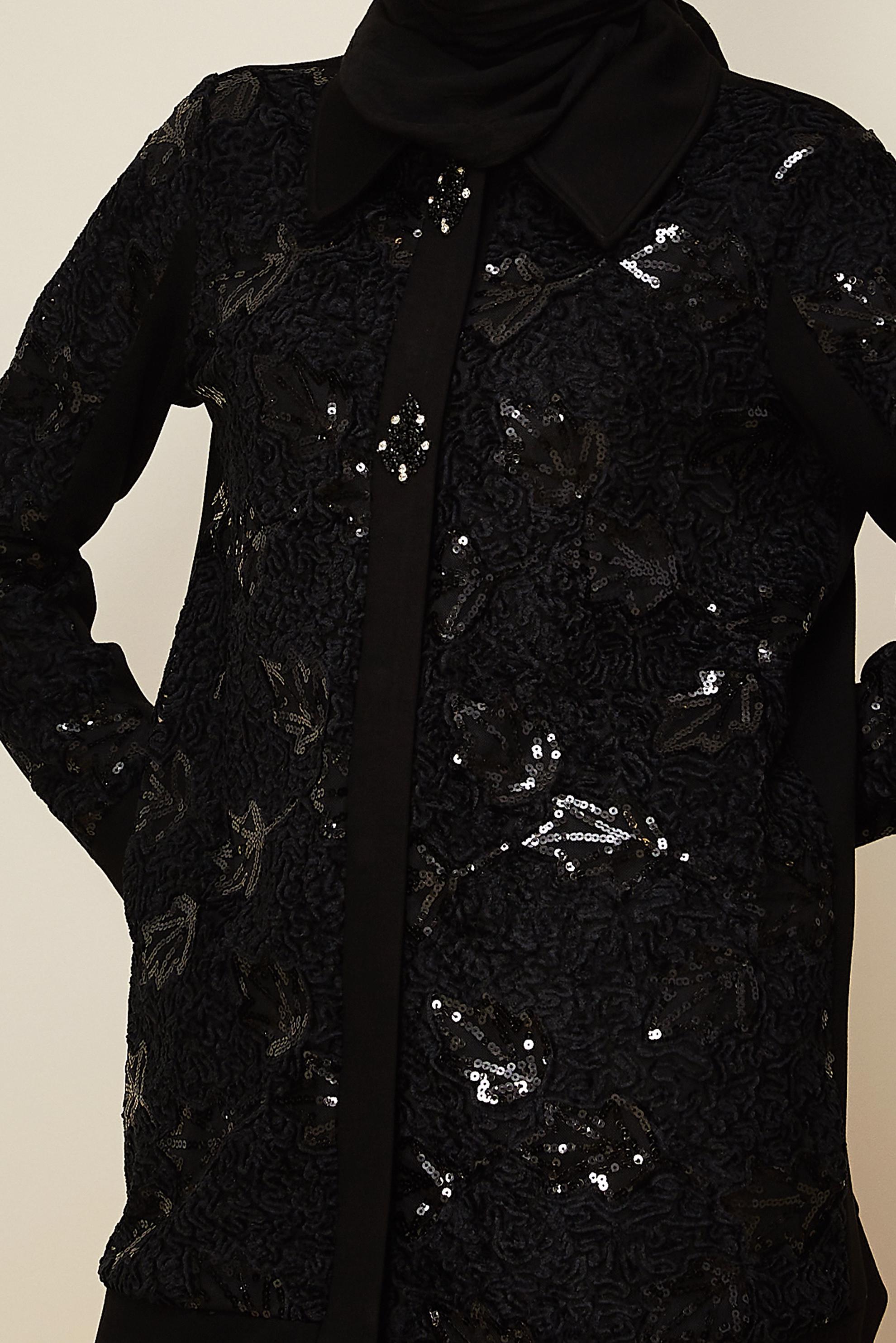 Hijab clothing BLACK SEQUINED TRACKSUIT 46154