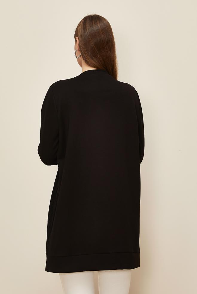 Tesettür giyim SİYAH 46156 OYSHO EŞOFMAN TUNİK 38-46 - ALVİNA