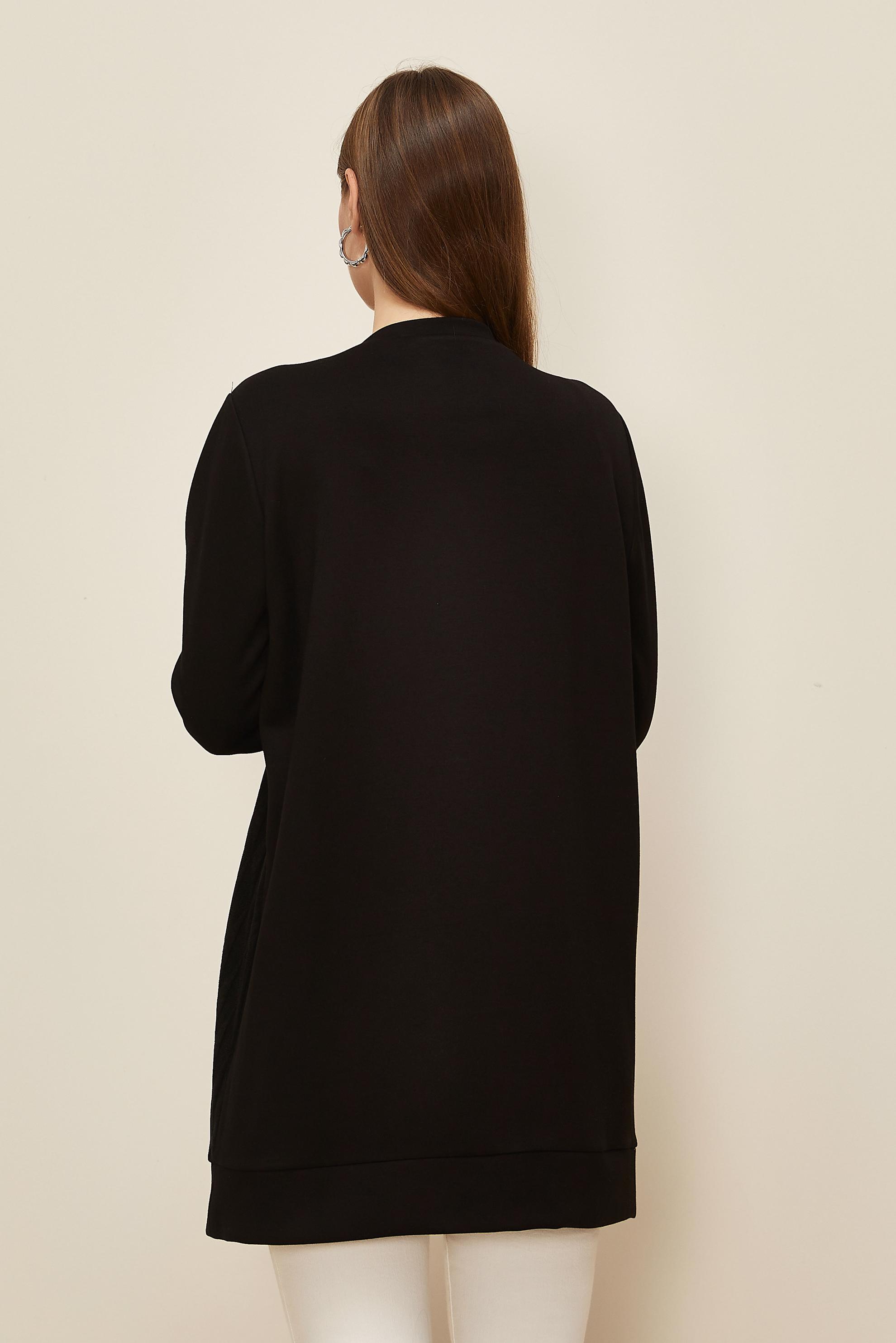 Tesettür giyim SİYAH EŞOFMAN TUNİK 46156