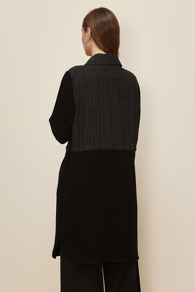 Tesettür giyim SİYAH 46157 OYSHO EŞOFMAN TUNİK 40-48 TEK 42 - ALVİNA