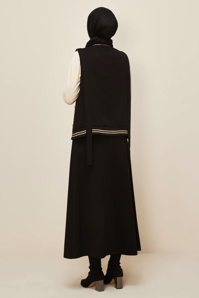 Tesettür giyim SİYAH 46193 8556 2 Lİ ETEK.EŞOF.TK.38-42 TEK 40 - ALVİNA