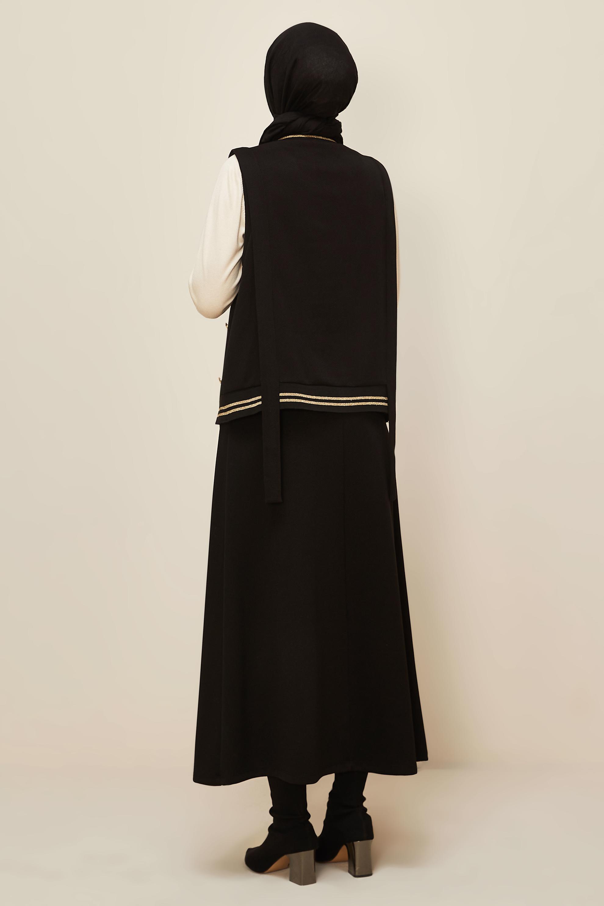 Tesettür giyim SİYAH 46193 8556 2 Lİ ETEK.EŞOF.TK.38-42 TEK 40