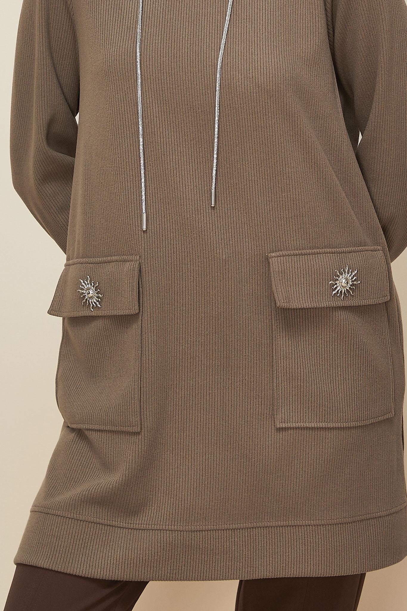 Vêtements hijab VISON TUNIQUE DE SURVÊTEMENT À CAPUCHE 46255