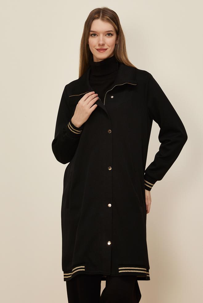 Tesettür giyim SİYAH 46272 8556 EŞOFMAN TUNİK 40-48 TEK 42 - ALVİNA