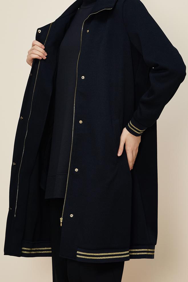 Tesettür giyim LACİVERT 46272 8556 EŞOFMAN TUNİK 40-48 TEK 42 - ALVİNA