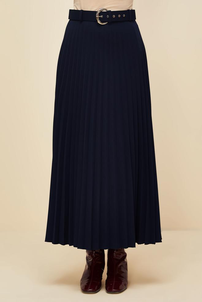 Vêtements hijab  JUPE CEINTURÉE 60702 - ALVİNA