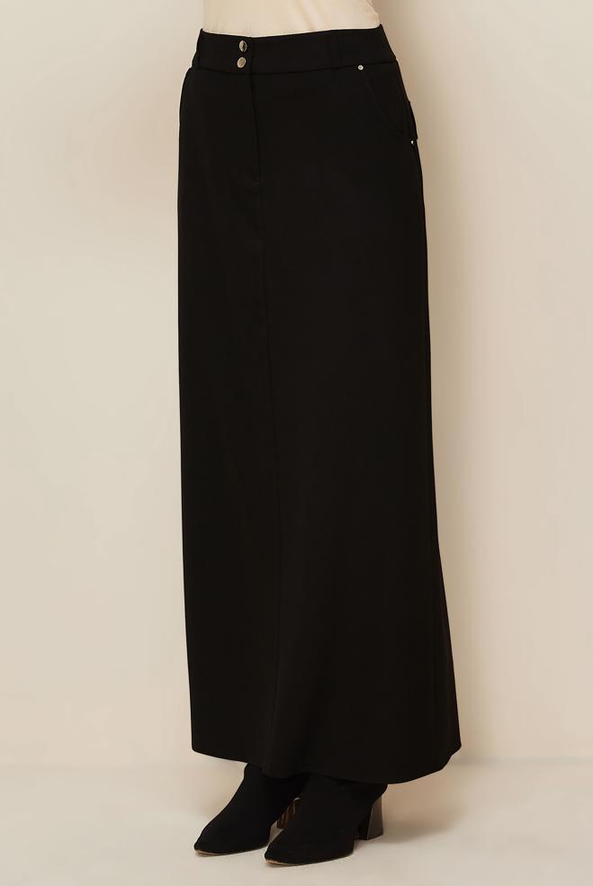 Hijab clothing BLACK 60703 KARDELEN ETEK 38-46 TEK 42 - ALVİNA