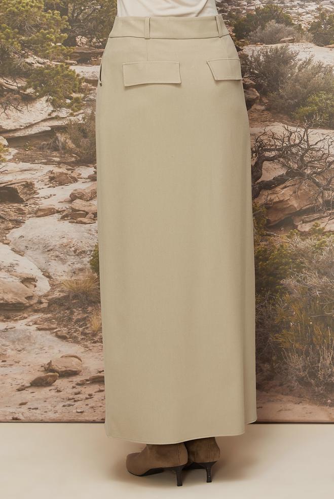 Hijab clothing BEIGE 60703 KARDELEN ETEK 38-46 TEK 42 - ALVİNA