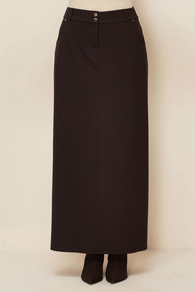 Hijab clothing BROWN 60703 KARDELEN ETEK 38-46 TEK 42 - ALVİNA