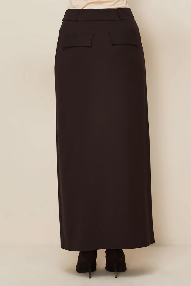 Hijab clothing BROWN 60703 KARDELEN ETEK 38-46 TEK 42 - ALVİNA