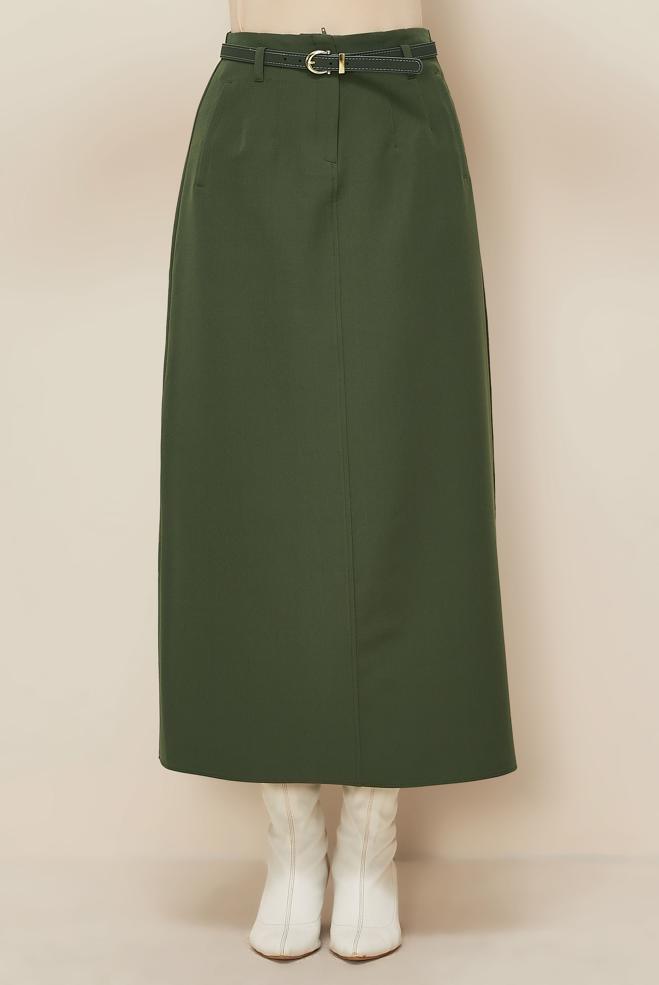 Tesettür giyim HAKİ 60705 44102 ETEK 38-46 TEK 40 - ALVİNA