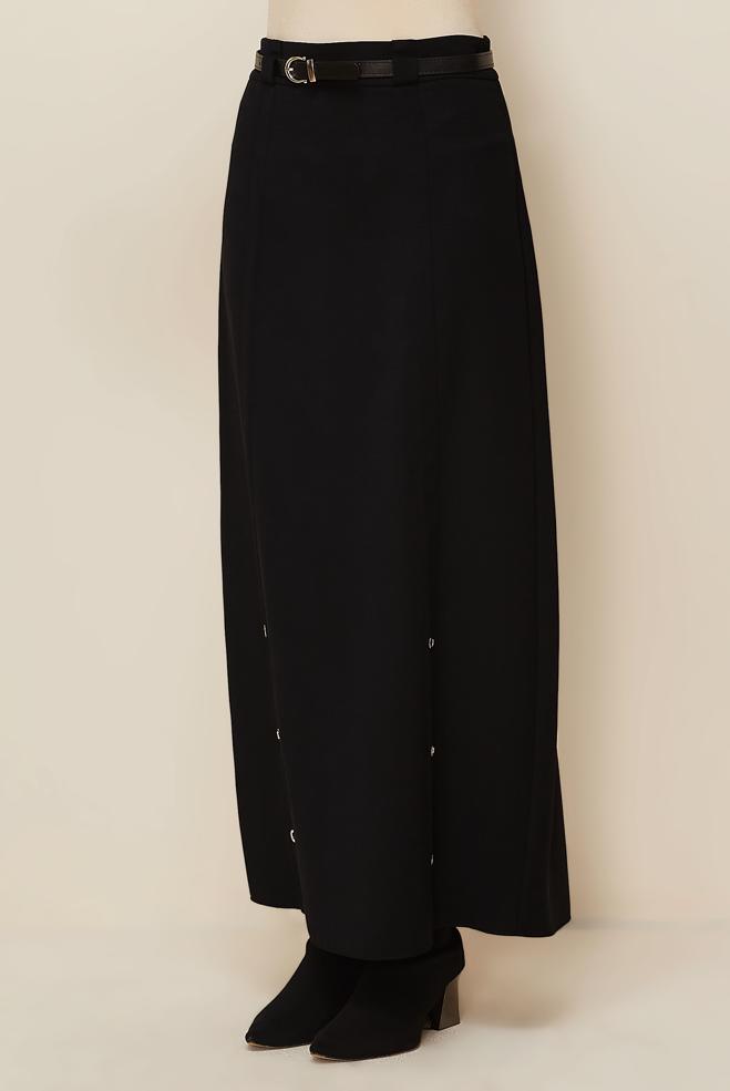 Tesettür giyim SİYAH 60707 12764 ETEK 40-48 TEK38 - ALVİNA