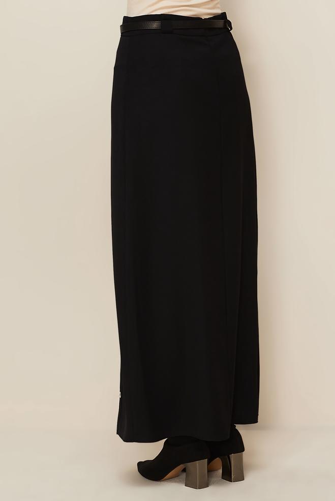 Tesettür giyim SİYAH 60707 12764 ETEK 40-48 TEK38 - ALVİNA