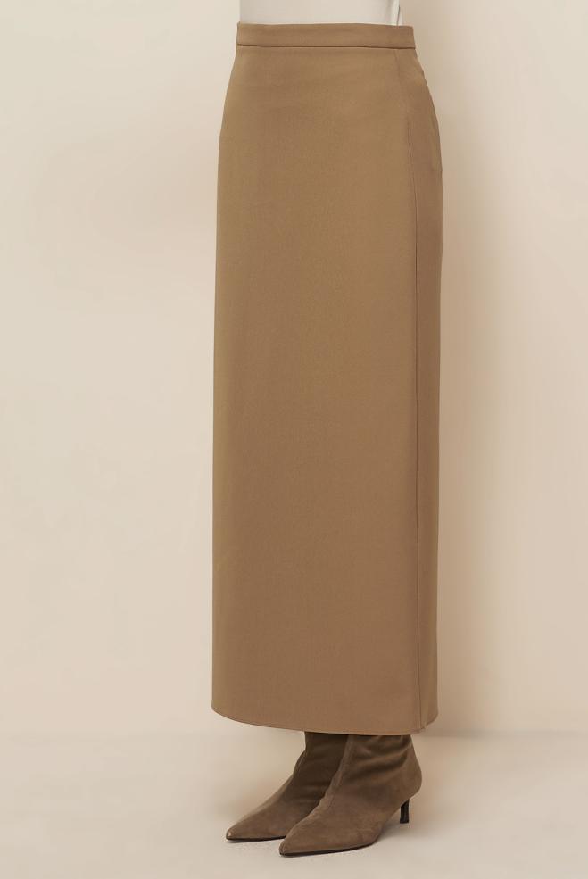 Hijab-Kleidung BEIGE BLEISTIFTROCK 60714 - ALVİNA