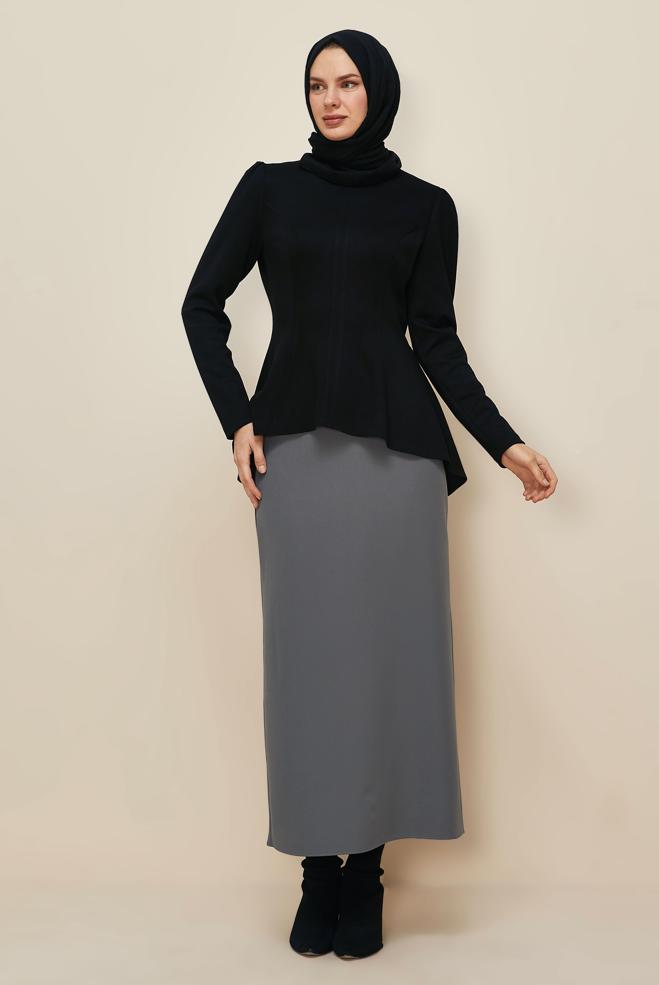 Hijab clothing GREY 60714 44102 ETEK 40-50 TEK 38 - ALVİNA