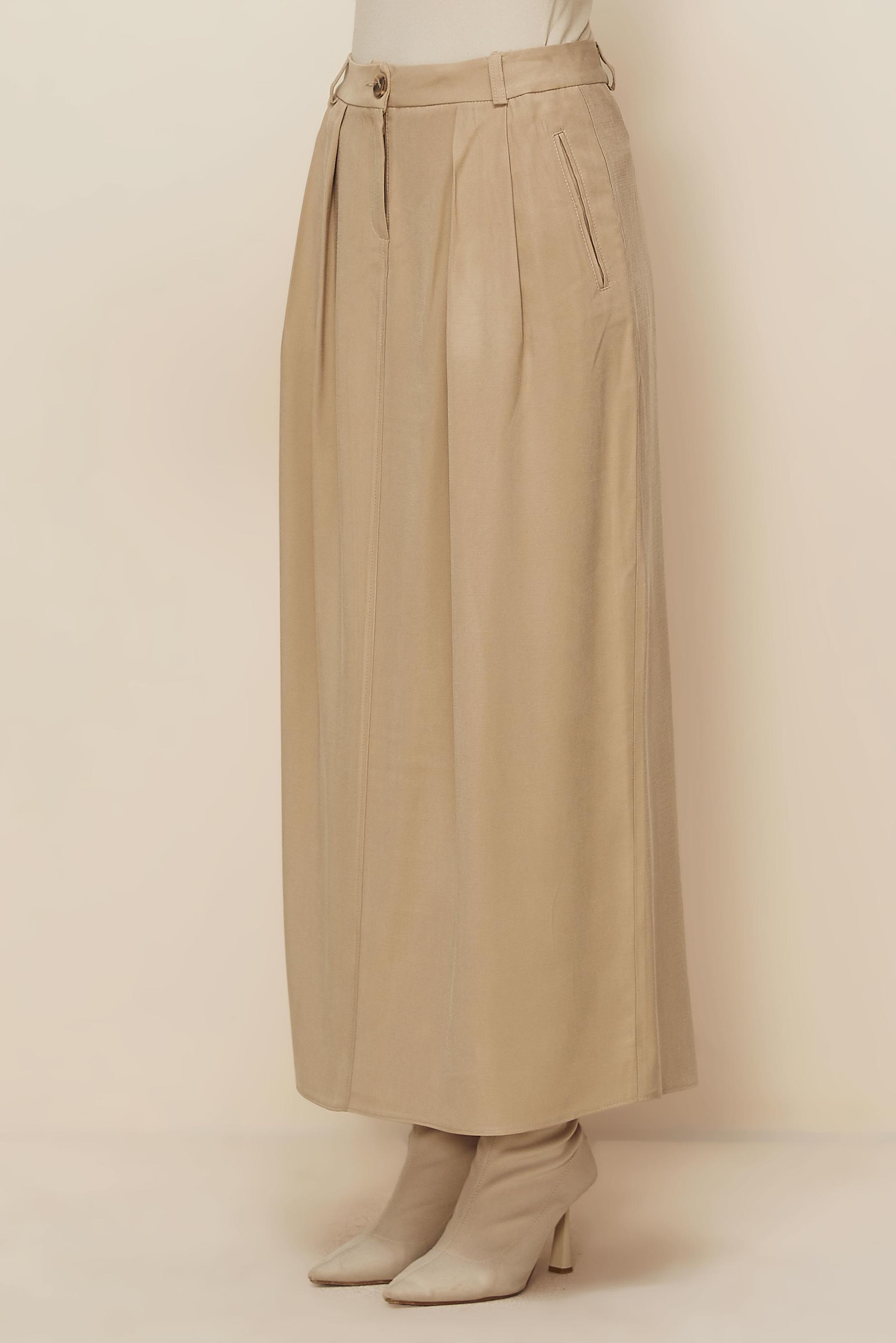 Vêtements hijab BRUN JUPE TRAPÈZE 60717