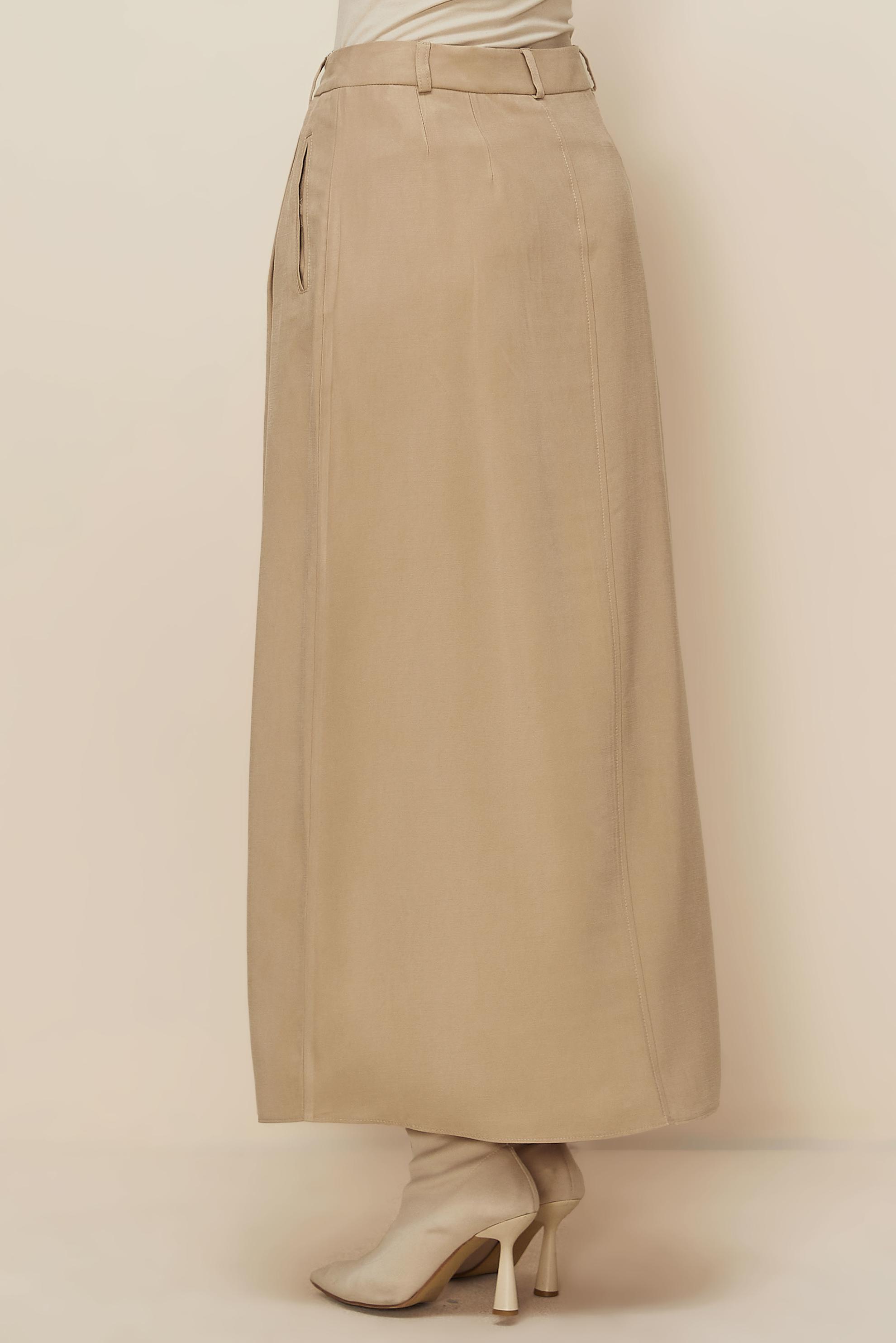 Vêtements hijab BRUN JUPE TRAPÈZE 60717