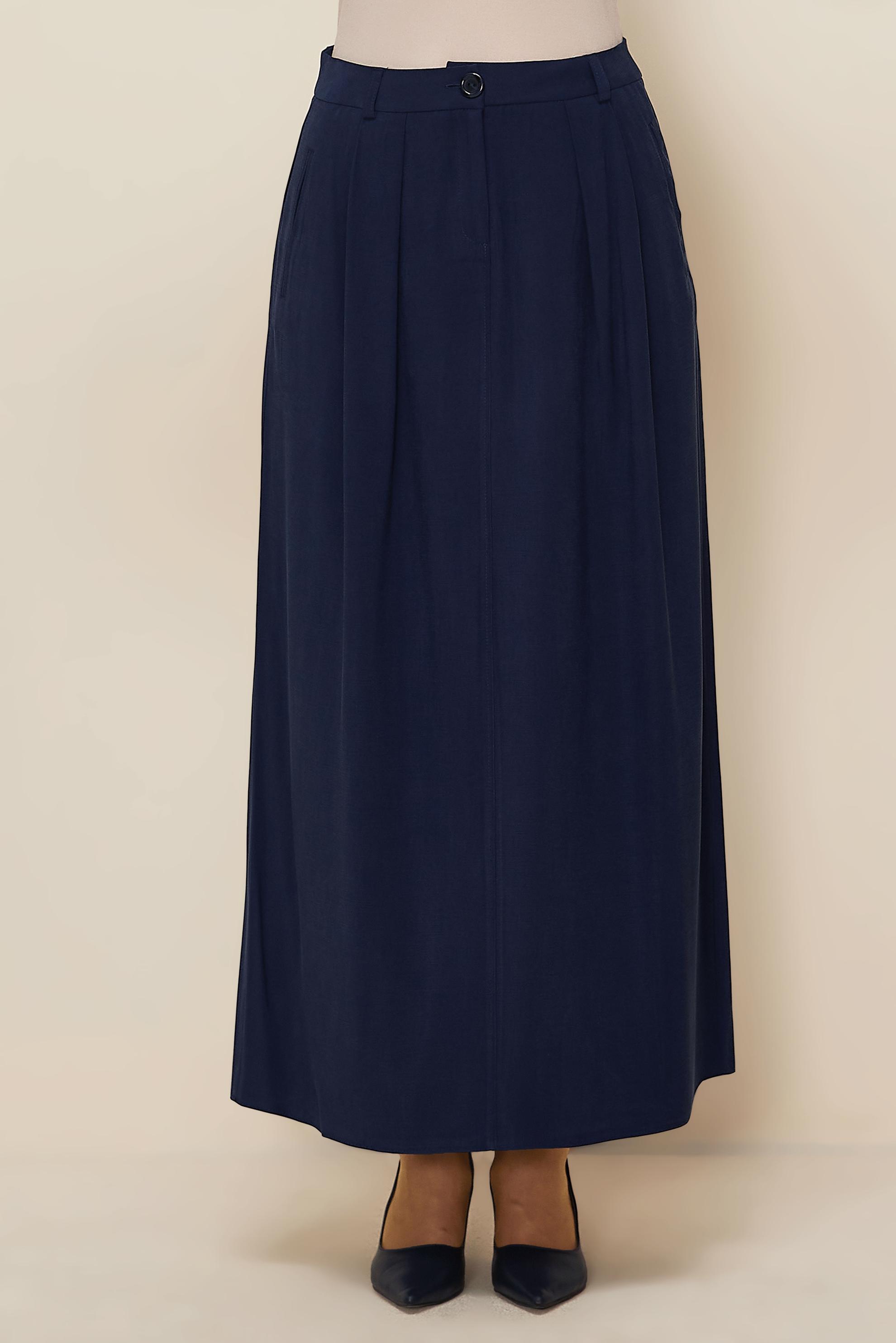 Vêtements hijab BLEU MARINE JUPE TRAPÈZE 60717