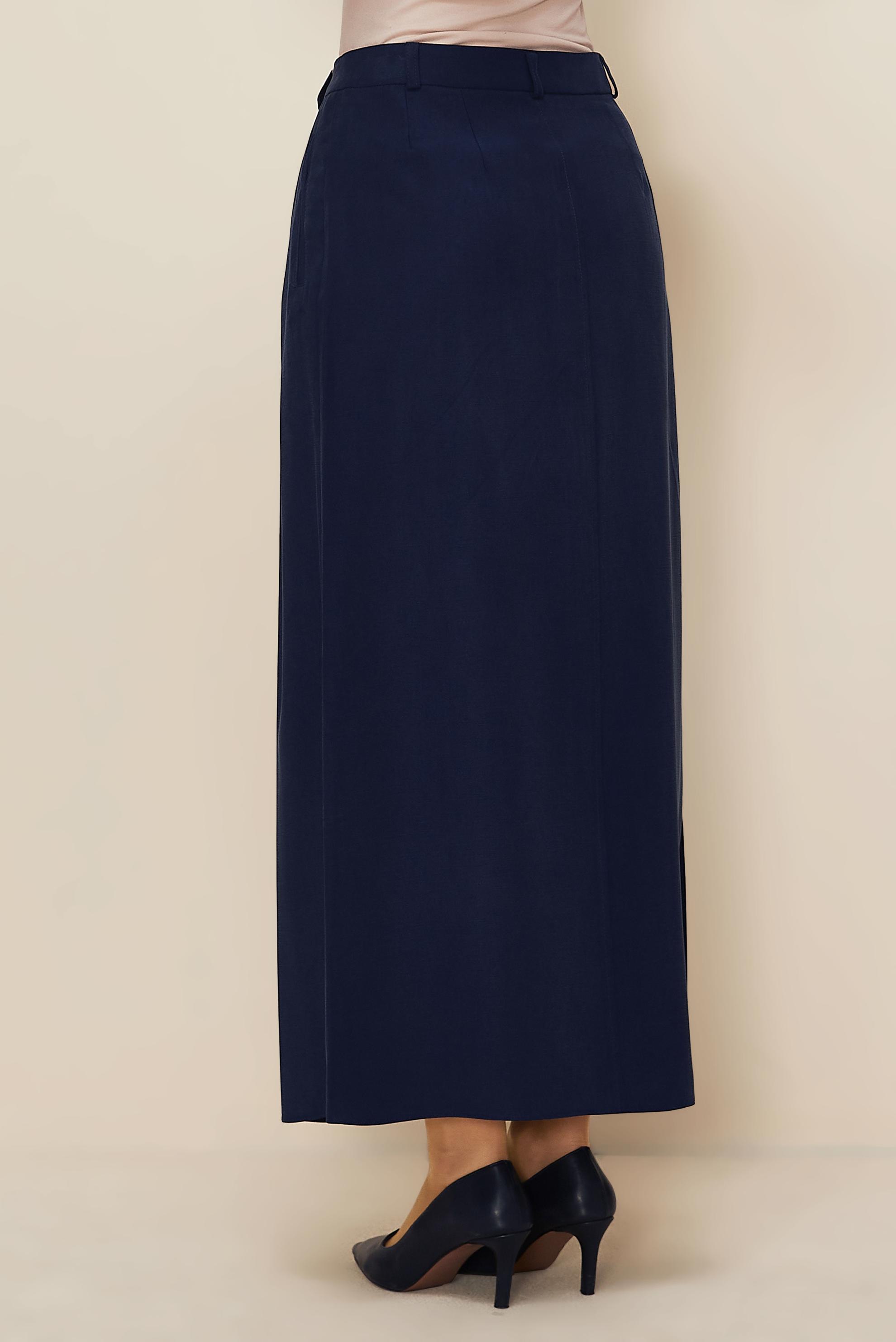 Vêtements hijab BLEU MARINE JUPE TRAPÈZE 60717