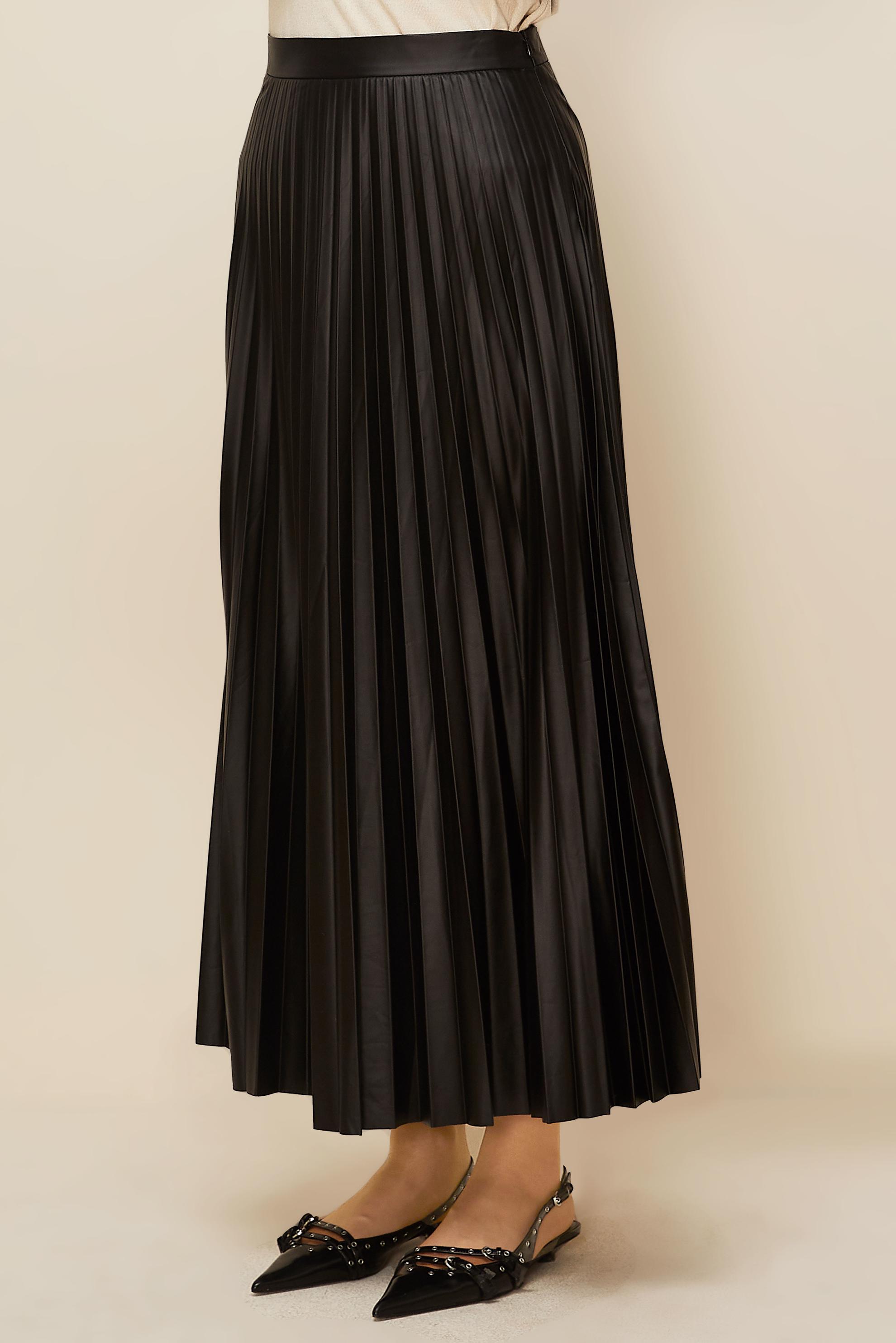 Tesettür giyim SİYAH PİLİSELİ ETEK 60723